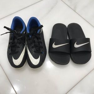 Nike boys cleats and sandals